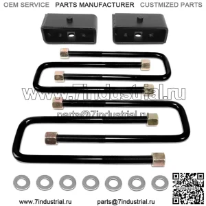 Подходит для Toyota Tundra 99-21 2WD/4WD 2 дюйма, комплект подъема задних блоков, проставка + U-образные болты