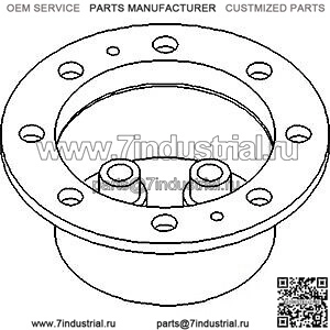 Корпус планетарного держателя MFWD подходит для Ford 6610, подходит для John Deere 2040, подходит для Case IH