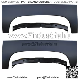 Левая правая 2007-2013 Chevy Silverado Верхние задние колесные арки Наружные колесные арки (Для: более одного автомобиля)