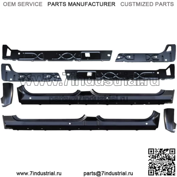 2007-2013 Chevy & Gmc Pickup, внутренняя внешняя рокерная панель и комплект углов кабины CrewCab (для: более одного автомобиля)