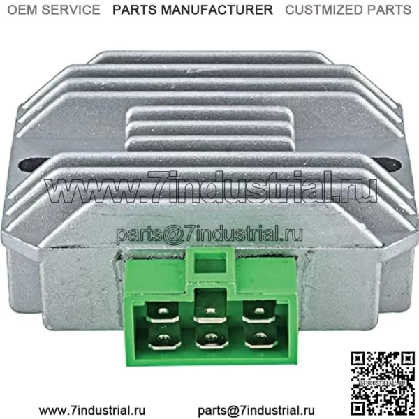 230-58018 Выпрямитель-регулятор напряжения, совместимый/заменяющий для Kawasaki Gator 425 445 F911, Gator 6X4 ALL 18HP M97348, Kawasaki 21066-2070, M97348 ESP2317 230-58018