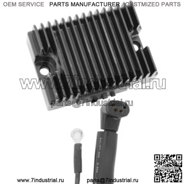 Черный полупроводниковый регулятор напряжения  Harley Shovelhead 1970-1975 гг. (Для: Harley-Davidson)