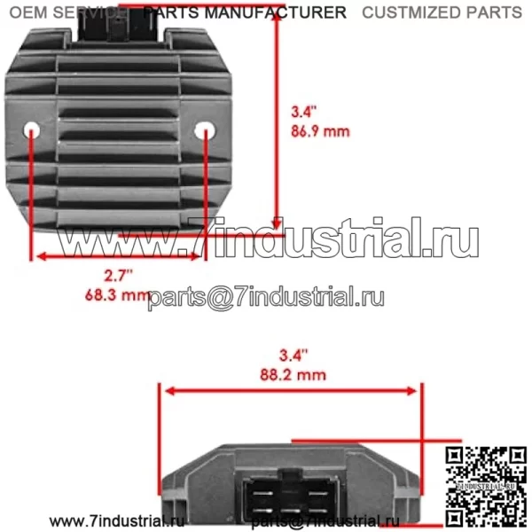 Регулятор-выпрямитель, совместимый с Yamaha YZF600R FZR 600R 1995 1996 1997 1998 1999 2000-2007 - Image 2