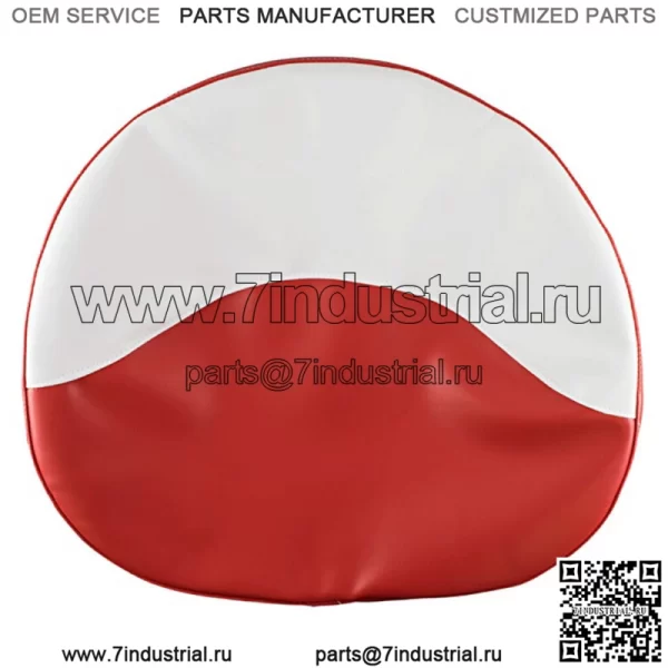 Красная/белая подушка сиденья для тракторов Farmall HM 300 450 - Image 2