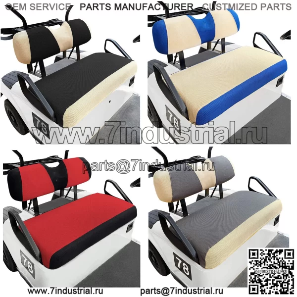 Комплект чехлов на переднее сиденье гольф-кара для EZGO RXV TXT Club Car DS Cart Parts - размер S