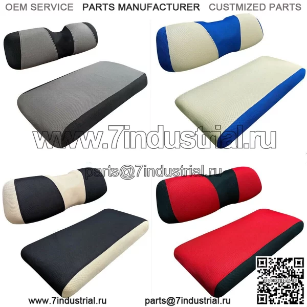 Комплект чехлов на переднее сиденье гольф-кара для EZGO RXV TXT Club Car DS Cart Parts - размер S - Image 2