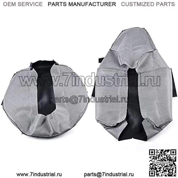 Комплект чехлов на сиденье, совместимый с Polaris RZR 570 800 900 2008 г. + черный - Image 3