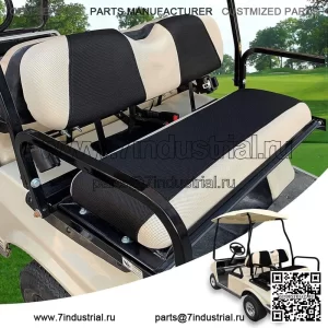 Универсальный чехол на заднее сиденье гольф-кара для Yamaha Club Car EZGO, черный + бежевый