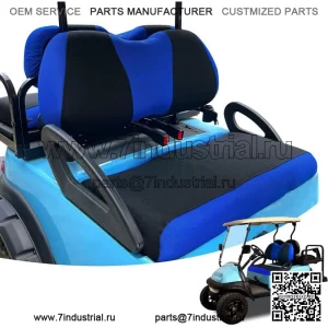 Синие чехлы на передние сиденья гольф-кара для Yamaha Club Car Precedent