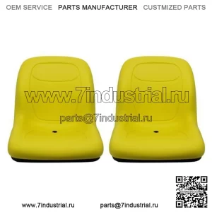 Пара желтых виниловых сидений John Deere Gator (2 шт.) подходят для Turf TX TXTurf Worksite и XUV