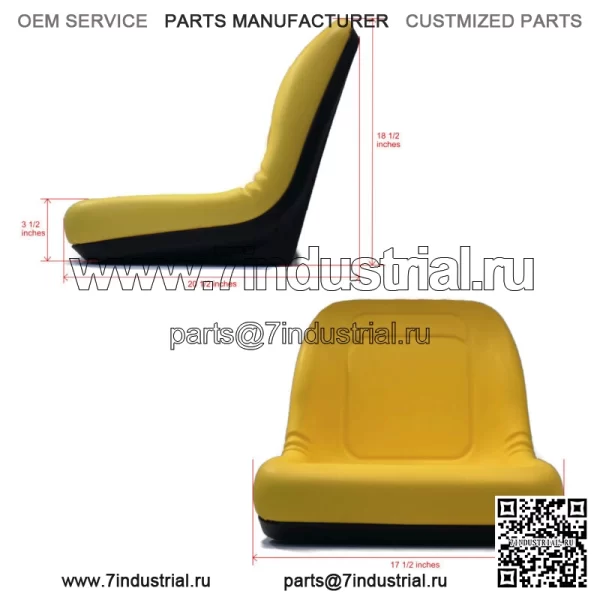 (1) Сиденье с ВЫСОКОЙ СПИНКОЙ для John Deere Gator TX / TX 4x2 / TX Turf / TX 4x2 Turf UTV - Image 2