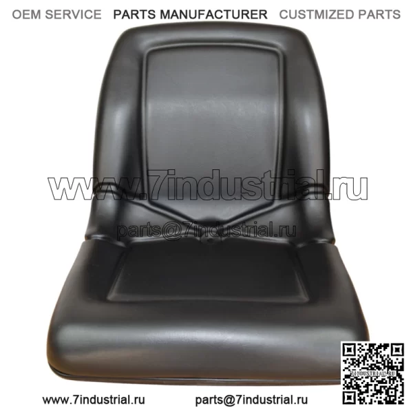 (2 сиденья) Сиденье с высокой спинкой для John Deere Gator CS TS TX 4X2 AM133476 — черное - Image 3