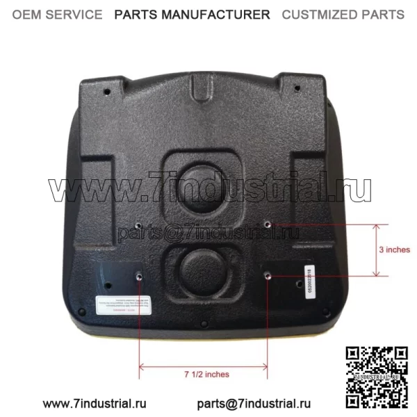 Желтое сиденье с высокой спинкой подходит для John Deere Gator TX, Gator XUV, Gator 4x2 HPX, 4x4 - Image 3