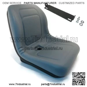 Серое сиденье с высокой спинкой подходит для John Deere Gators TX, TX Turf, TH 6x4, TE, XUV, Trail