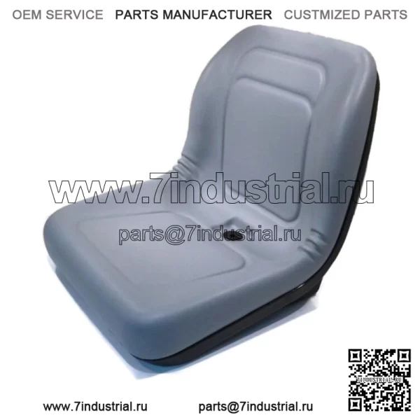 Серое сиденье с высокой спинкой подходит для John Deere Gators TX, TX Turf, TH 6x4, TE, XUV, Trail - Image 4