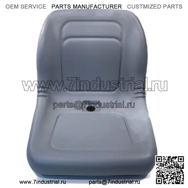 Серое сиденье с высокой спинкой подходит для John Deere Gators TX, TX Turf, TH 6x4, TE, XUV, Trail - Image 5