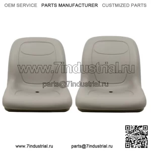 Пара серых виниловых сидений John Deere Gator (2 шт.) подходят для Turf TX TXTurf Worksite и XUV