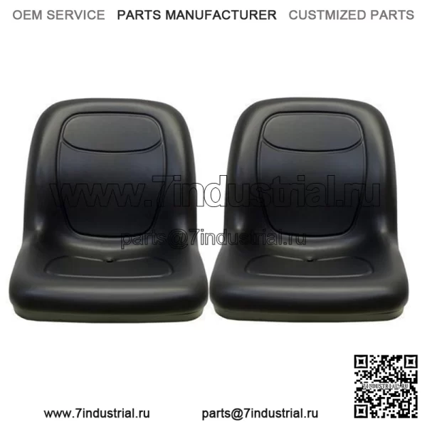 Пара черных виниловых сидений John Deere Gator (2 шт.) подходят для Turf TX TXTurf Worksite и XUV