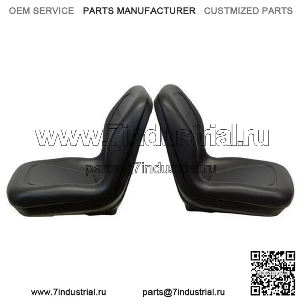 Пара черных виниловых сидений John Deere Gator (2 шт.) подходят для Turf TX TXTurf Worksite и XUV - Image 2