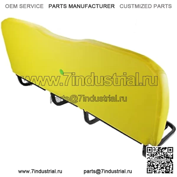 E-AM140623 Желтая виниловая подушка спинки сиденья для John Deere HPX и XUV Gators - Image 2