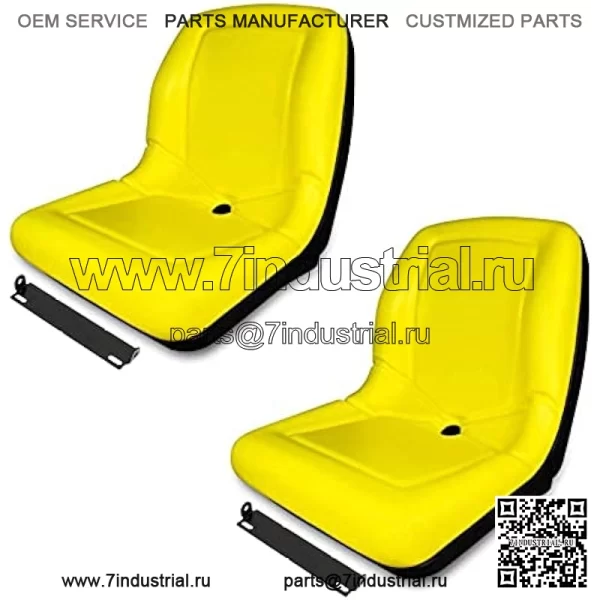 (2) Желтые откидные сиденья TRAC SEATS для John Deere Gator CX (серийный номер ниже 039 999) Для артикул: VGA10177