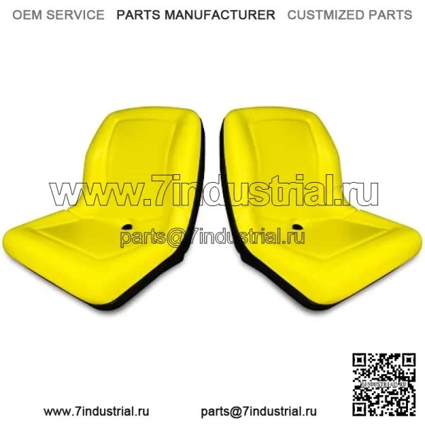 (2) Желтые откидные сиденья TRAC SEATS для John Deere Gator CX (серийный номер ниже 039 999) Для артикул: VGA10177 - Image 2