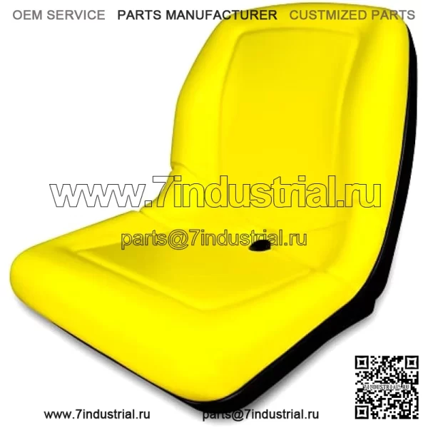 (2 сиденья) Желтое сиденье для John Deere Gator CS TS TX 4X2 AM133476 — сиденья с высокой спинкой - Image 3