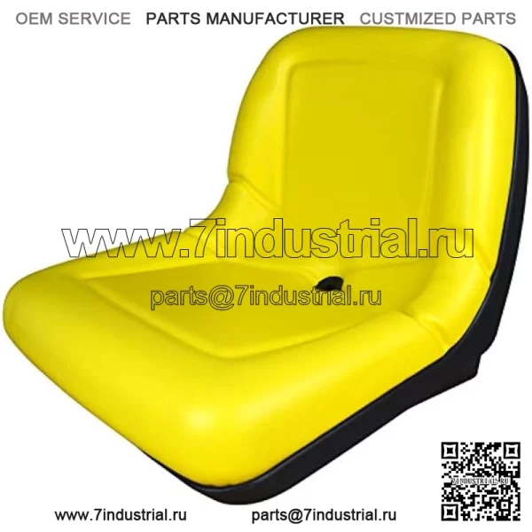 (2 сиденья) Желтое сиденье для спинки John Deere Gator CS TS TX 4X2-15 дюймов — AM133476 - Image 3