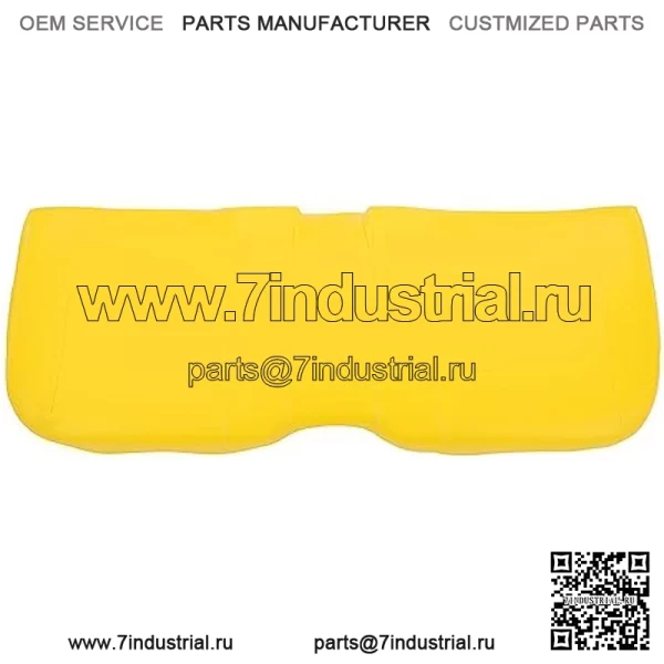 Нижняя подушка сиденья совместима с John Deere XUV 615E 625i 815E 825E 825i 825M 855D 855E 855M S4 Замена Gator для AM140624 Желтый