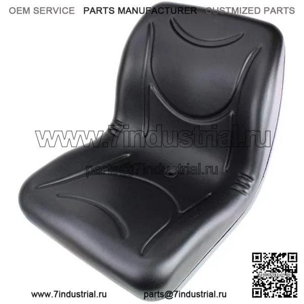 Два черных сиденья E-AM126149 (2 шт.) для John Deere Gator со сливным отверстием (M-Gator, E, Turf, TX 4X2, TH Turf, XUV550, 4X4 HPX, 4X2 Trail, 6X4 Trail++) - Image 3
