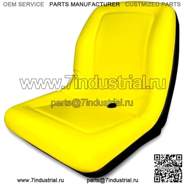 СИДЕНИЯ TRAC (2 сиденья) Желтое сиденье для John Deere Gator CS TS TX 4X2 AM133476 — сиденья с высокой спинкой - Image 3