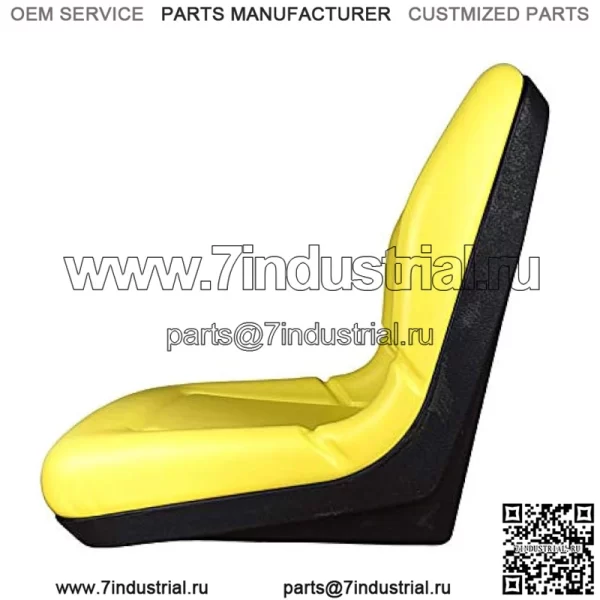 СИДЕНИЯ TRAC (2 сиденья) Желтое сиденье для John Deere Gator CS TS TX 4X2 AM133476 — сиденья с высокой спинкой - Image 4