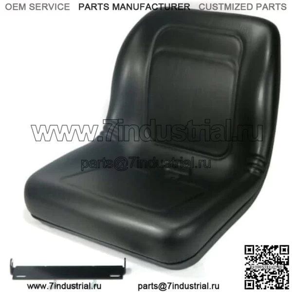 Черное сиденье с высокой спинкой подходит для John Deere Gator CS, CX, 4x2 HPX, 4x4HPX, 4x4 Trail HPX