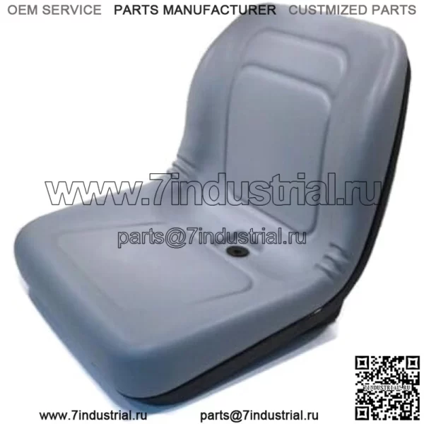 Серое сиденье с высокой спинкой подходит для John Deere Gator CS, CX, 4x2 HPX, 4x4HPX, 4x4 Trail HPX - Image 4