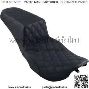Seatledmen Black Full Rattice Stitch Step 2 Up Seat Harley 97-07 Touring FLHR/X (Для: Harley-Davidson)