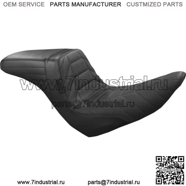 LePera Kickflip Seat Track Pleat Black Marathon Foam BikerTec Harley Softail 18+ (Для: Harley-Davidson)