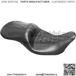 Сиденье Le Pera Black Diamond Outcast 2 Up Daddy Long Legs Seat 2008-2020 Harley Touring (Для: Harley-Davidson)