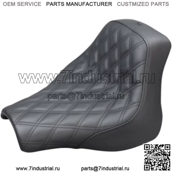 Сиденье Saddlemen Black Renegade Lattice Stitch Solo Seat Harley Softail Fat Bob FXFB M8 (Для: Harley-Davidson)