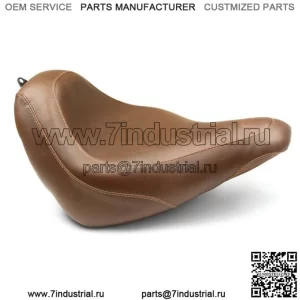 Переднее водительское сиденье Mustang Brown Wide Tripper Solo Harley Softail Slim M8 2018+ (Для: Harley-Davidson)