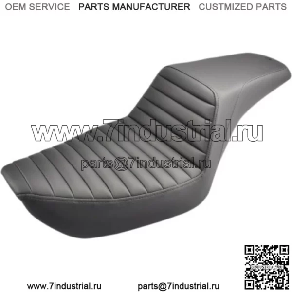 Seaddlemen Step Up Black Tuck And Roll Stitch 2 Up Seat Harley 1996-2003 Dyna FXD (Для: Harley-Davidson)