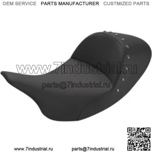 Сиденье Saddlemen с черными шипами Lariat Низкопрофильное сиденье водителя Solo Harley Touring 08+ (Для: Harley-Davidson)