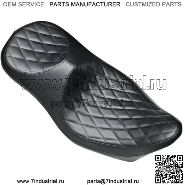 Le Pera Super Villain Diamond Stitch 2 Up Lepera Seat 2008-2020 Harley Touring (Для: Harley-Davidson)