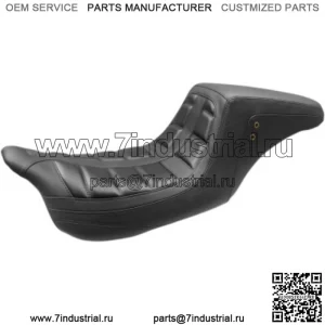 Цельное сиденье водителя и пассажира Mustang Black Squareback Harley Touring 08-20 (Для: Harley-Davidson)