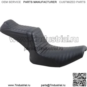 Le Pera Черный двойной плиссированный хвостовик 2 Up Seat Harley Super Glide FXR 82-00 (Для: Harley-Davidson)