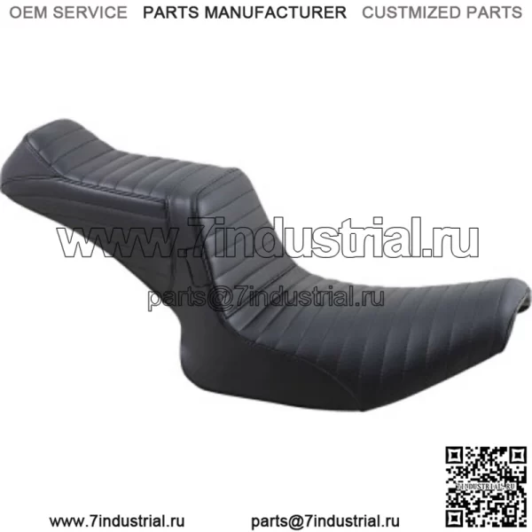 Le Pera Черный двойной плиссированный хвостовик 2 Up Seat Harley Super Glide FXR 82-00 (Для: Harley-Davidson)
