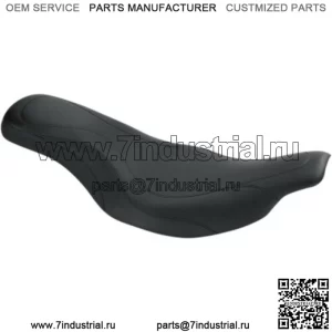 Mustang Daytripper Черный кожаный цельный 2-местный сиденье 1997-2007 Harley FLHT FLTR (Для: Harley-Davidson)
