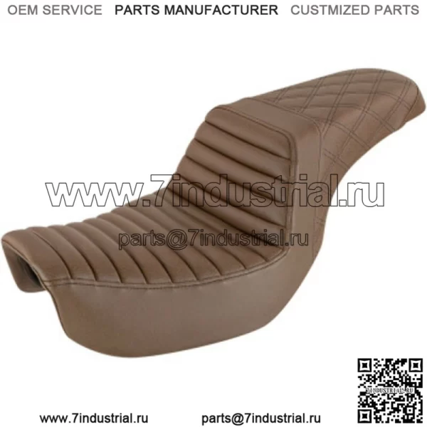 Сиденье Saddlemen Brown Step 2 Up Lattice Tuck N Roll Seat Harley Softail 18+ FXBB FXST (Для: Harley-Davidson)