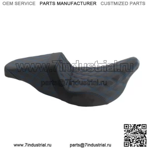 Сиденье Saddlemen Blue Lattice Stitch Carbon Fibre Gripper Step 2 Up Seat Harley Touring (Для: Harley-Davidson)