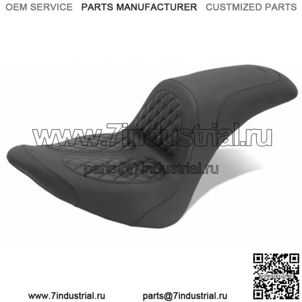 Новый Mustang Dave Perewitz Signature Fastback Seat Harley Fatboy Softail 200 Tire (Для: Harley-Davidson)