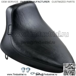 Le Pera Silhouette Smooth Black Vinyl Solo Seat Harley 1984-99 Softail FXST FLST (Для: Harley-Davidson)